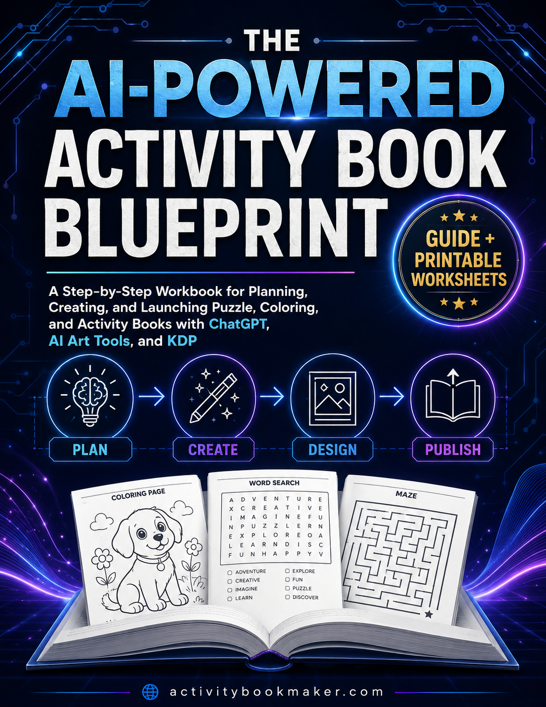 The AI-Powered Activity Book Blueprint — cover